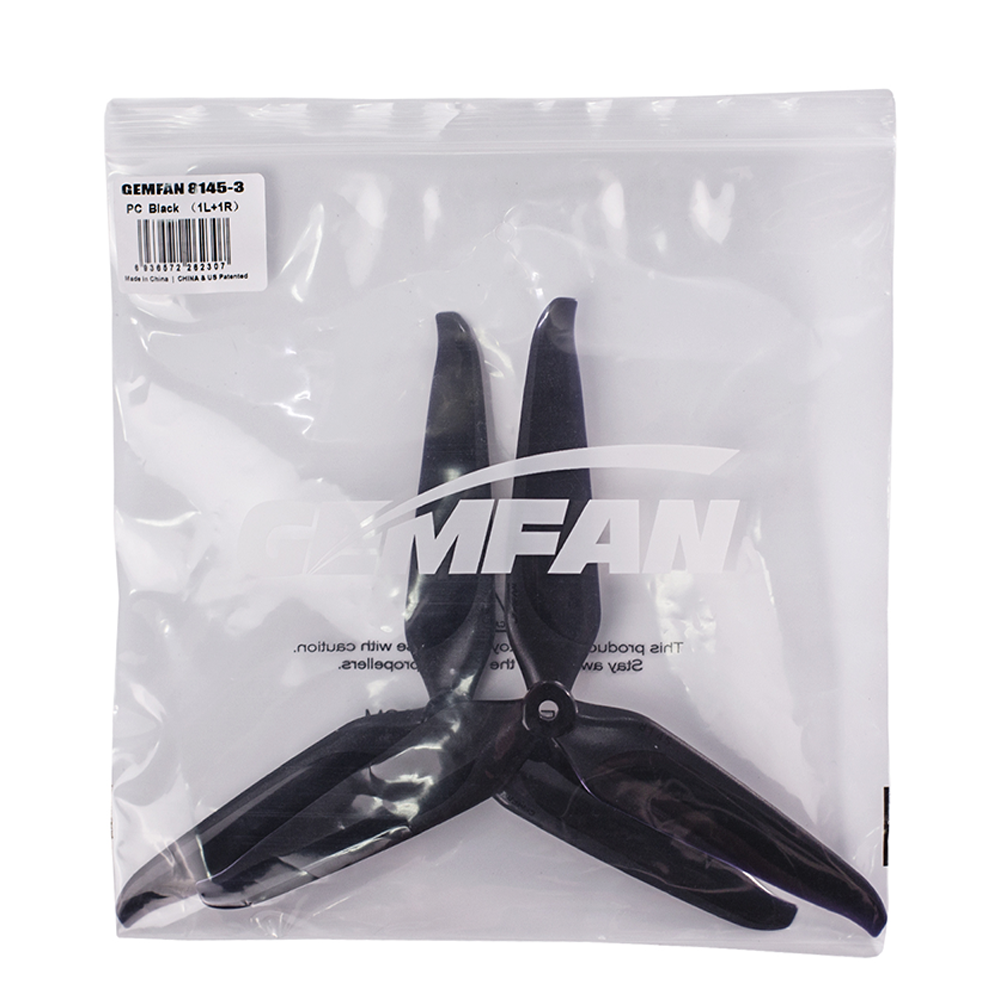 6-Paare-Gemfan-Cinelifter-8145F-8145-81-Zoll-3-Blatt-schwarze-Propeller-mit-5-mm-Loch-fuumlr-2808-90-2019971-4